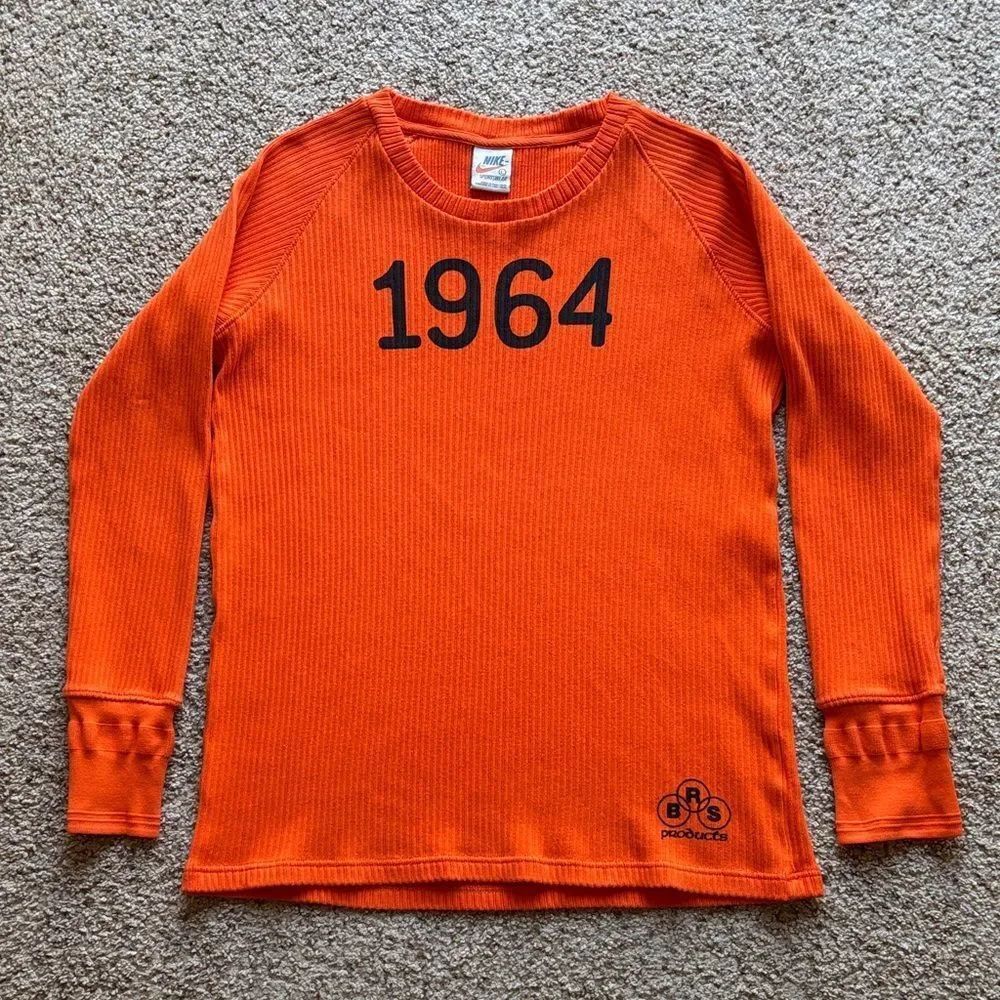 RARE VTG Nike White Label Limited Issue Reissue 1964 BRS Thermal Shirt Throwback